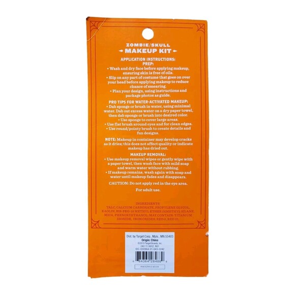 Hyde and Eek! Boutique Zombie Skull Halloween Makeup Kit Water Activated NEW - Picture 2 of 3